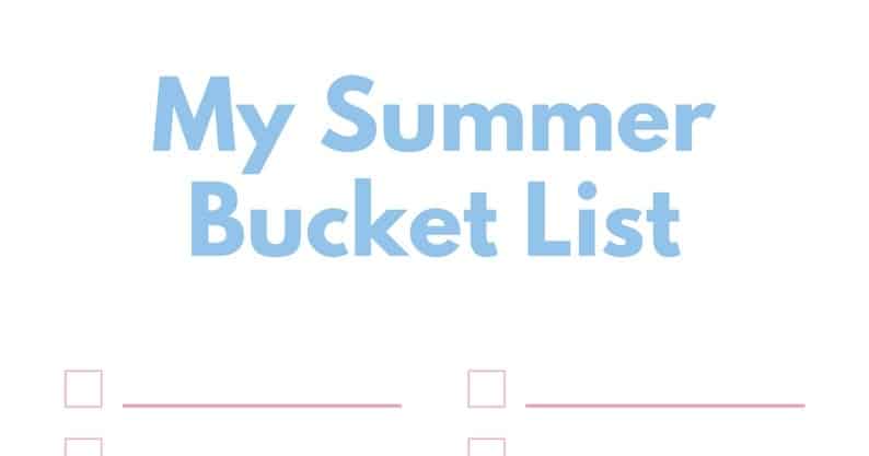 The Keith Whittier 2024 Summer Bucket List